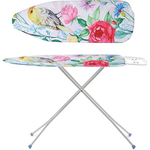 Strijkplankovertrek, extra dikke klassieke katoenen overtrek met elastisch elastiek, extra stoomdoorlatende strijkplankhoes voor stoomstrijkijzers, 140 x 50 cm (stijl B)