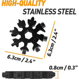 Cadeaus voor mannen, cadeau Valentijnsdag voor hem, 18-in-1 sneeuwvlokken multitool gadgets voor mannen, mannen geschenken voor papa, grappig/verjaardagscadeau voor mannen, vaderdagcadeau