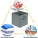 2-pack lade-organizer opbergdoos opvouwbare opbergdozen kubussen met handvatten voor kledingkast planken organisator bh's, sokken, ondergoed, stropdassen, sjaals, speelgoed, boeken