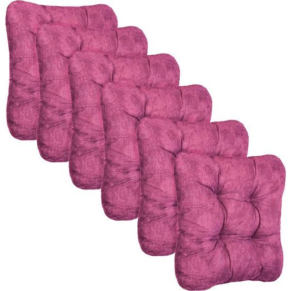 Brandsseller Kussenset, zitkussen, sierkussen, stoelkussen, sierkussen, stoelkussen (set van 6, bessen)