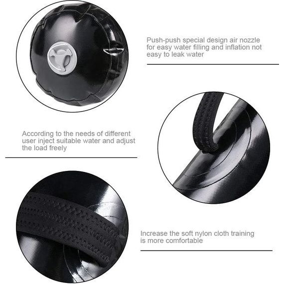 Aqua Bag, verstelbare watertas, trainingspowerbag met watergewicht, Bulgaarse tas, multistationset, krachttraining voor gewichtheffen, thuistraining, draagbaar fitnessapparaat