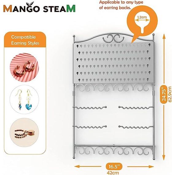 Organisator voor wandsieraden en oorbellen