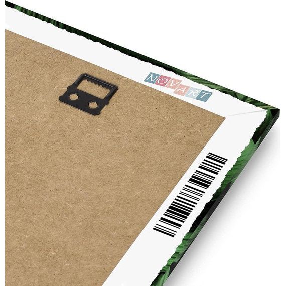 klaar om op te hangen - geen extra lijst nodig - groene bladeren waterval moderne plant natuur - woonkamer slaapkamer