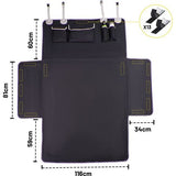 Kofferbakbescherming hond voor autoSUV's, autokofferruimte met zijbescherming, zwarte kofferbakmat met bumperbescherming, waterdichte universele autokofferbak-hondendeken, 205 x 115 cm