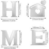 Spiegelwandsticker 3D acrylspiegelwandsticker 3D verwijderbare acrylspiegelwanddecoratie Acrylspiegelsticker zelfklevend voor thuis slaapkamer woonkamer decoratie.