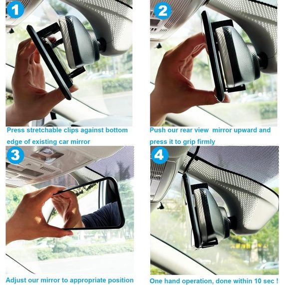 Autospiegel,30 x 7,5 cm groot