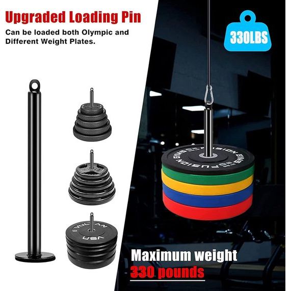 Fitness Professioneel Kabel Machine-Systeem Kabeltrek Fitness Thuis Gym Triceps Fitnessapparaat voor Vrouwen Mannen LAT Bar Fitness Trainingsapparatuur