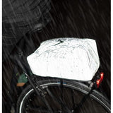 Reflecterende regencape, compatibele trunk bag, regenhoes voor fietstas