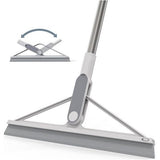 Siliconen waterschuiver vloer douchewisser met steel 156 cm vloertrekker douche raamtrekker grijs