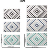 Badmat badkamertapijt, antislip, machinewasbaar, superabsorberend, zacht, voor badkamer, toilet, keuken, slaapkamer (munt, 50 x 80 cm)