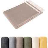 Bankdeken 170 x 230 cm, bruin - knuffeldeken pluizige deken voor slaapbank bankdeken banksprei deken