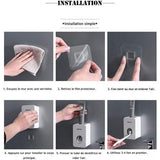 Wall Mount Automatische tandpastadispenser, waterdicht en stofdicht, grijs, verpakking van 2 stuks