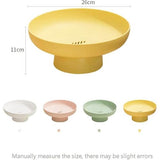 Fruitschaal Fruitmand Multifunctionele Afvoer Fruit Snack Taart Opbergrek Woonkamer Eettafel Fruitstandaard (Roze)