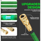 Flexibele tuinslang, rekbare waterslang met 3-laagse latexkern, 45 m, 10 functies tuinslang, metalen verbinding, slang ideaal voor tuinieren en huishouden