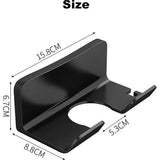 Föhnhouder zonder boren, wandhouder voor haardroger, haardrogerstandaard, houder voor badkamer, geschikt voor de meeste haardrogers