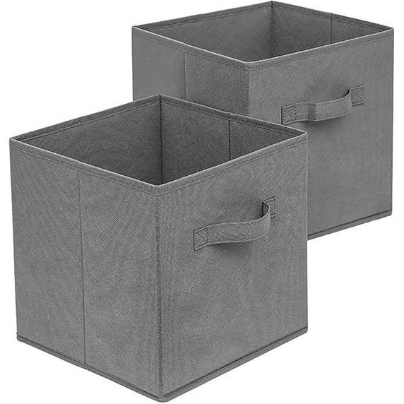 2-pack lade-organizer opbergdoos opvouwbare opbergdozen kubussen met handvatten voor kledingkast planken organisator bh's, sokken, ondergoed, stropdassen, sjaals, speelgoed, boeken