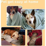 Fleece huisdierdeken pluizig wasbaar Sherpa pluche knuffeldeken hondenbed voor honden puppy's katten, 152 x 127 cm