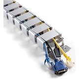 Universeel kabelbeheer voor in hoogte verstelbaar bureau Kabelbeheersysteem Lengte 128 cm Flexibele wervelkolom Kabelgoot Kabelgeleider