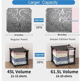 Kledingkast met 8 kubussen, garderobekast, steekreksysteem, kunststof kast met deuren en 1 hanger, diepere vakken dan normaal (45 cm vs. 35 cm) voor meer ruimte