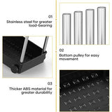 Gootsteenorganizer, keukenkastorganizer met roestvrijstalen buis, 2 stuks onder gootsteenplank, onderkastorganizer met 4 haken, keukenplank voor keuken, badkamer, kast, tafelblad -