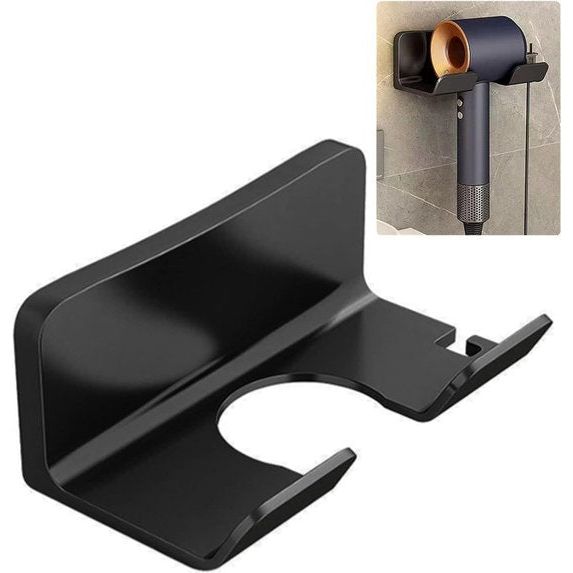 Föhnhouder zonder boren, wandhouder voor haardroger, haardrogerstandaard, houder voor badkamer, geschikt voor de meeste haardrogers
