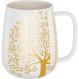 Grote koffiemok van porselein, 600 ml, grote koffiemok, cadeaus voor vrouwen, jumbobeker, koffiemok, XXL, koffiekop, kantoorbeker, wit