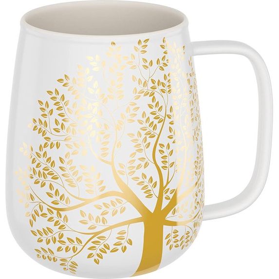 Grote koffiemok van porselein, 600 ml, grote koffiemok, cadeaus voor vrouwen, jumbobeker, koffiemok, XXL, koffiekop, kantoorbeker, wit