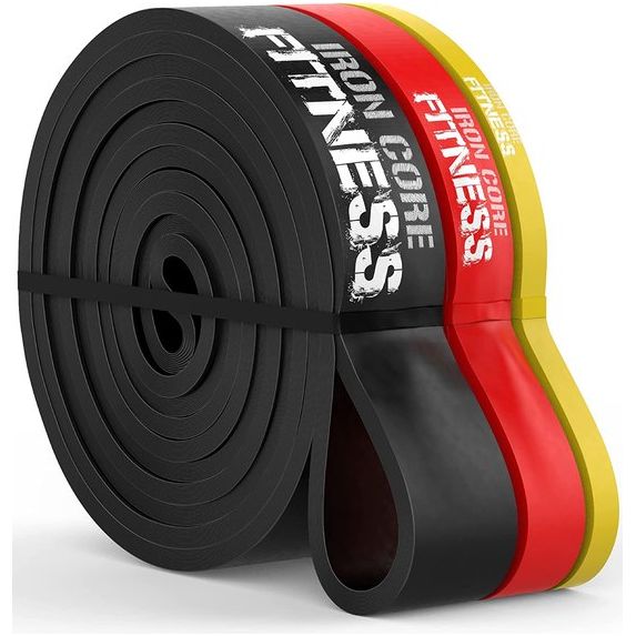 Hoogwaardige pull-up bandset voor pull-up training, kracht, flexibiliteit, stretching in de sportschool of thuis. Dikke, lange, elastische weerstandsbanden