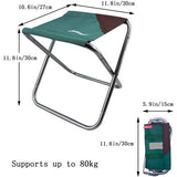 Kleine draagbare klapkruk, mini outdoor camping klapstoelen, inklapbare campingkruk, lichtgewicht voor kamperen, vissen, picknicks, reizen en wandelen