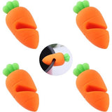 Dekselheffer, siliconen pannendekselhouder, hittebestendig, kleine standaard, hittebestendige dekselhouder in wortelvorm, herbruikbaar, deksel openhouden, geschikt voor de thuiskeuken, 4 stuks