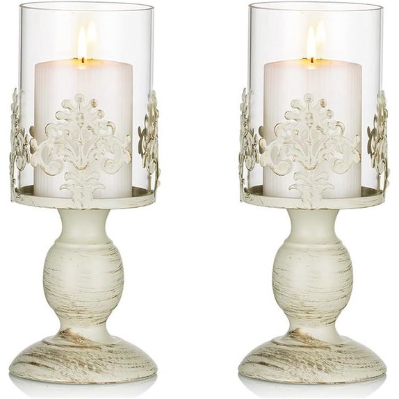 Kandelaar,2 verschillende hoogtes, 27 cm/10,6" en 33cm/13