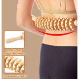 Massageroller hout & trigger houten set, massageroller met handgreep, massagestaafjes triggerpunt, rug massageapparaat hout, handmassagehulp voor benen en schouders, houten therapie massagegereedschap