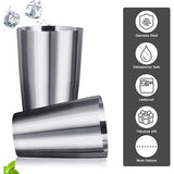 Cocktail Shaker Stainless Steel Cocktail Shaker Bar Set Boston Shaker Set Cocktail Measuring Cup 700 ml + 500 ml Capacity Shaker Cup Cocktail Set for Beginners Professional Bartender Bar