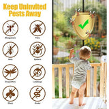 Vliegenhor Magnetische Deur, Balkondeur Insectenbescherming Vliegengordijn Magnetische Deur, Insectenbeschermingsgordijn Deur Patio Deur, Insectenhor Lamellengordijn Magnetisch Gordijn Zwart 80 x 200 cm