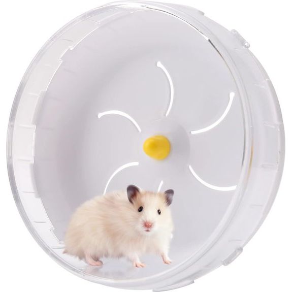 Hamster loopwiel, 8,3 inch stil spinnerwiel voor kleine huisdieren voor muizen Chinchilla cavia hamster