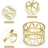 Servetringen goud 12 stuks servetringen set metalen servetringen, holle servettengespen voor jubileum, Kerstmis, Nieuwjaar, verjaardag, feest, tafeldecoratie