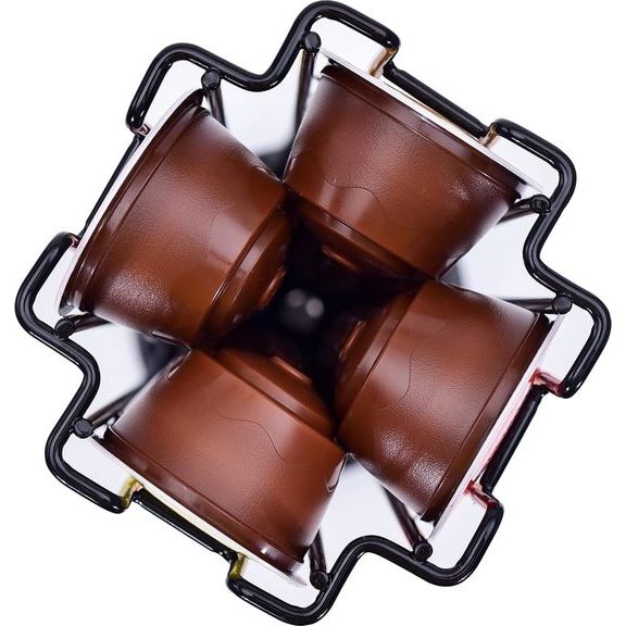 Koffiecapsulehouder, capsuledispenser voor 24 Dolce Gusto capsules, capsulestandaard voor het opbergen van koffiecapsules, koffiepadhouder, antislip basis, draaibaar, zwart