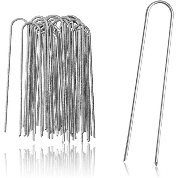 25x grondankers van gecoat staal - robuuste haringen voor bevestiging van worteldoek en folie - grondankers voor tuin en camping - rond (025 stuks - 200x25x3.8mm)
