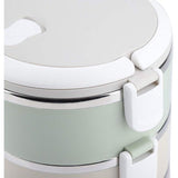 4 draagbare roestvrijstalen thermische lunchbox, bentobox, voedselcontainer voor studenten, kantoormedewerkers (vier lagen 2800 ml)