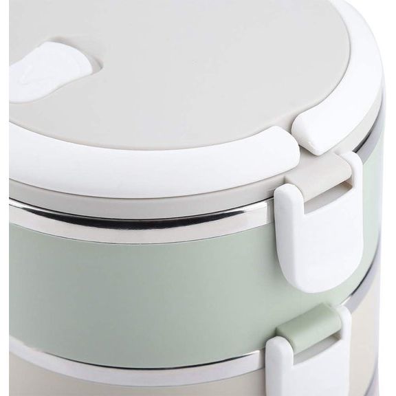 4 draagbare roestvrijstalen thermische lunchbox, bentobox, voedselcontainer voor studenten, kantoormedewerkers (vier lagen 2800 ml)