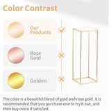 Set van 2 hoge gouden bruiloftsdecoraties, bloemenhouders voor bruiloften en evenementen