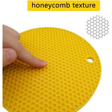 8 Pieces Honeycomb Silicone Pot Film 18 cm Non-Slip Silicone Insulation Mat Multipurpose Pot Holder Silicone Pot Holder Set Pot Coasters Silicone Coasters Heat Resistant for Jar Opener Pan