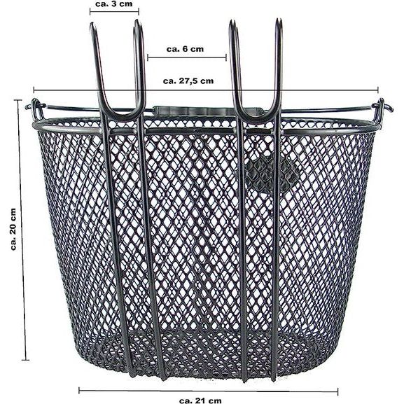 Trendy fietsmanden voor kinderen, fijn mesh net in 4 kleuren, voorwiel fietsmanden voor kinderen