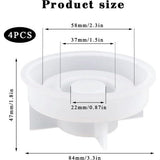 4 stuks kandelaars, siliconen vorm, staafkaarsenhouder, siliconen gietvorm, kaarsenhouder, staafkaars, epoxyhars, vorm voor doe-het-zelf tafeldecoraties, feestdecoraties
