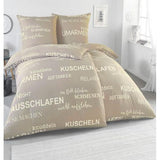 4-delige beddengoedset 135 x 200 cm, beddengoedset met 2 dekbedovertrekken 135 x 200 cm en kussenslopen 80 x 80 cm, Oeko-Tex gecertificeerd, geschikt voor mensen met een allergie (design 4, 2