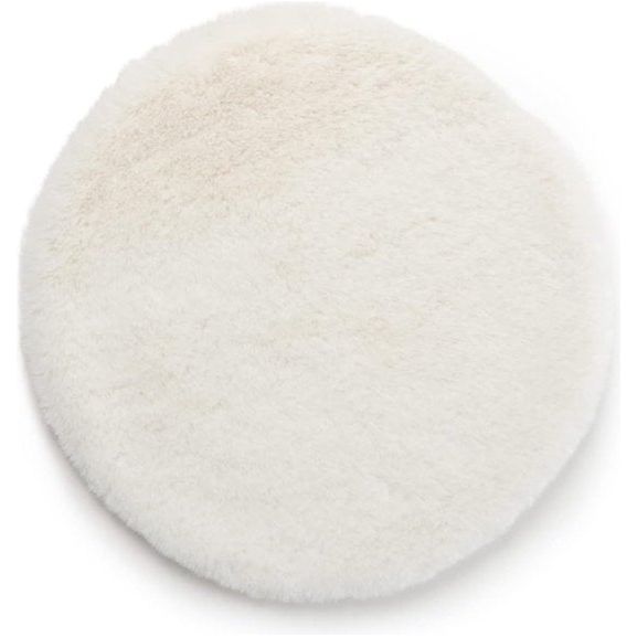 stoelplaat, zitkussen, kunstbont, 100% polyester, 38 cm - wit chair pad, seat cushion, faux fur, 100% polyester, 38 cm - wit