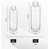 Drinkfles, roestvrij staal, 500 ml, lekvrije, geïsoleerde thermosfles, waterfles geschikt voor koolzuur, sportfles, waterfles, thermos, kantoor, gym, outdoor, het origineel