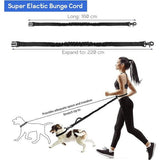 Hond Jogging Lood Handsfree Hardlopen Wandelen Webbing Anti-Stress Reflecterend 160-220cm (Blauw)