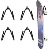 Set van 4 skateboard-wandhouders, longboard-wandhouders, opbergdisplay voor wandhouders, inclusief hardware