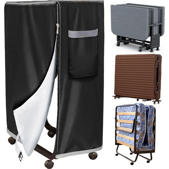 Opklapbed, opbergtas, klapdekbed, waterdichte beschermhoes, klapbed, opbergtas, multifunctionele sprei voor klapbed, logeerbed